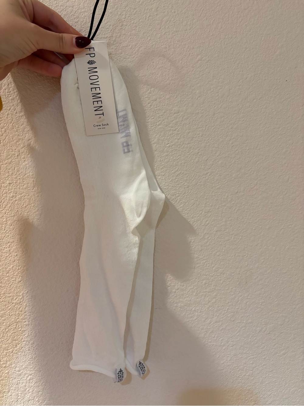Free People Movement White Crew Socks